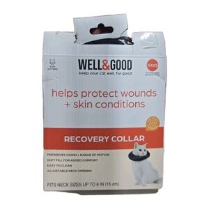 Well And Good Recovery Collar Cat XXXS NEVER WORN Kitten Animal Wound Protection